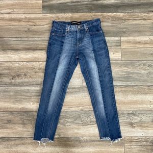 Boyfriend Style Two Tone Jeans